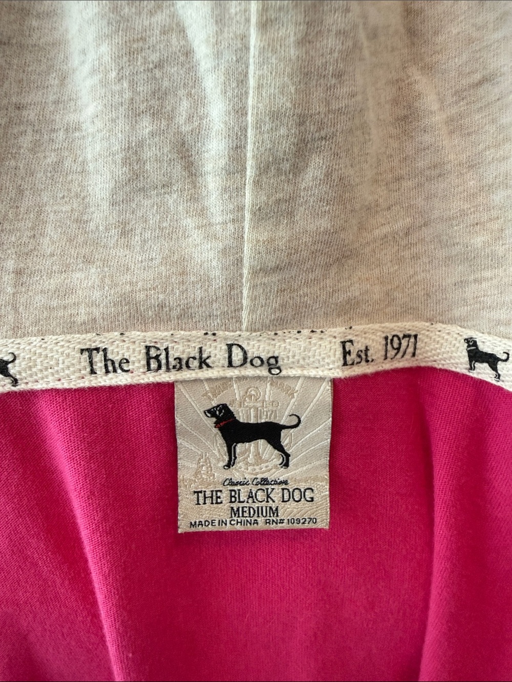 The Black Dog Pink Zip-Up Hoodie - Picture 8 of 9